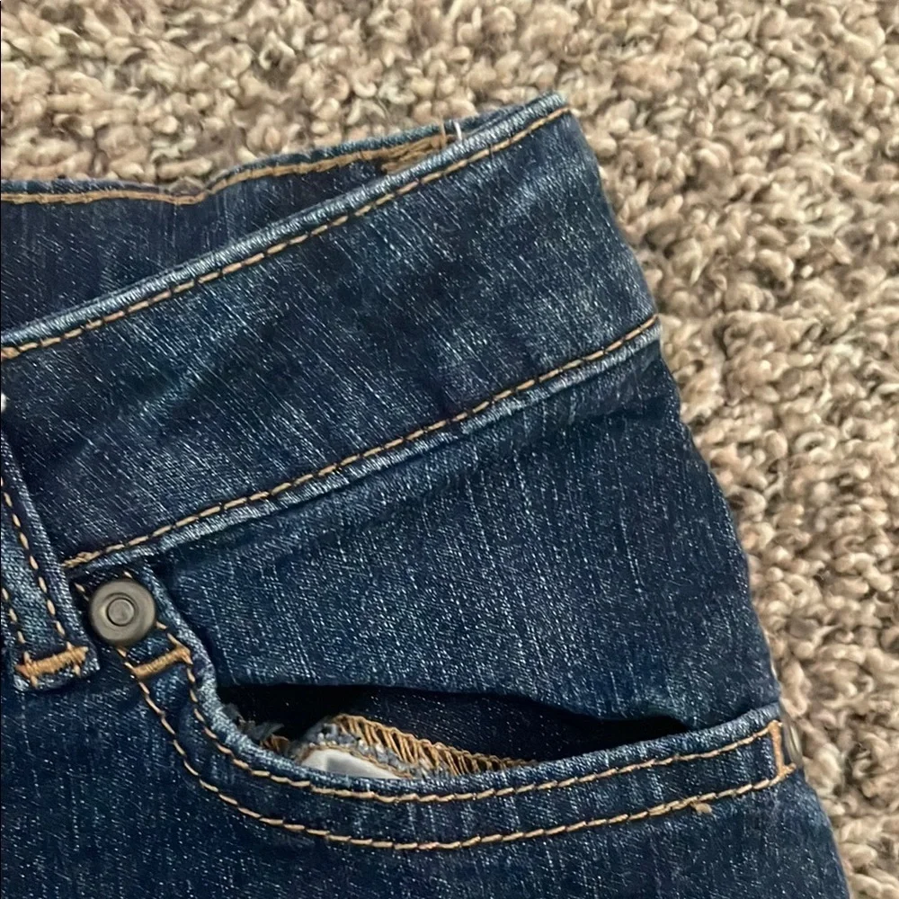 SO Kids' Dark Blue Denim Capri Shorts - Picture 5 of 8